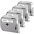 M-K231 Compatible with Brother P-Touch M Tape PT-M95 MK231 M231 12mm 0.47Inch Label Maker Tape for Brother PTM95 PT-70 PT-90