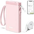 Nelko Label Maker Machine with Tape, P21 Bluetooth Label Printer, Wireless Mini Label Makers with Multiple Templates for Organizing Office Home, Pink