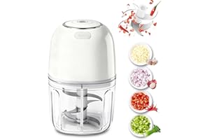 Tiiyee Electric Garlic Chopper, 350ML USB Garlic Mincer Masher Portable Veggie Chopper Blender to Vegetable Grinder Mini Food