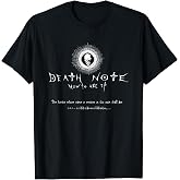 Death Note How to Use It Skull Logo Anime T-Shirt