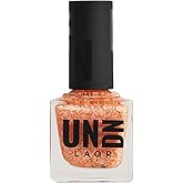 UNDN Vegan Nail Polish - Day Dream - Paint Splatter Pastel Orange Nail Polish for Women and Men - Long Lasting, Durable Finish - Cruelty Free - 0.5 oz