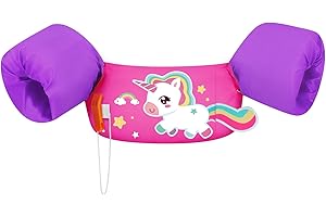 HeySplash Toddler Swim Vest, Toddler Floaties Fit 22-55 Lbs, Kids Swimming Jacket with Adjustable Strap, Arm Floaties Water W