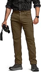 CQR Men's Active Flex Tactical Pants, Water