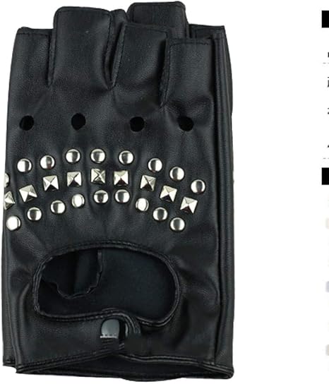 Amazon Co Jp Xtsp ハーフフィンガーグローブ メンズ レディース ファッション ハーフフィンガー ストリート ダンス グローブ ダンス リベット ハーフグローブ ステージグローブ ブラック Xtsp 007 ホーム キッチン