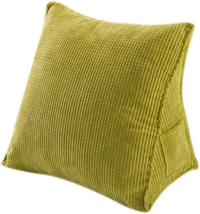 Ewlan Triangle Sofa Cushion, Pearl Wool Filled Back Pain Relief Backrest Lower Lumbar Support Pillow Cushion, Pack of 1