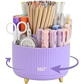Camelmother 360°Rotating Pen&Pencil Holder For Desk With 5Slots Cute Office | Spacious Beautiful & Durable For Teachers Stude