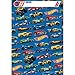 16 Pack Hot Wheels Party Plastic Loot Treat Candy Favor Bags (Plus Party Planning Checklist by Mikes Super Store)
