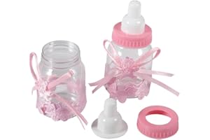 12Pcs Baby Bottle Shower Box Candy Chocolate Bottles Box Gifts Decorations for Party Favors Supplies()