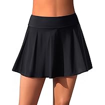 ★送料・関税込★Swimcity★You don't know me skirt pants★ Amazon.com: Tempt Me Women Black High Waisted Swim Skirt