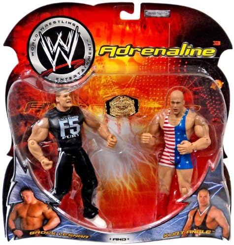 WWE Wrestling Adrenaline Action Figure 2-Pack Kurt Angle &amp; Brock Lesnar