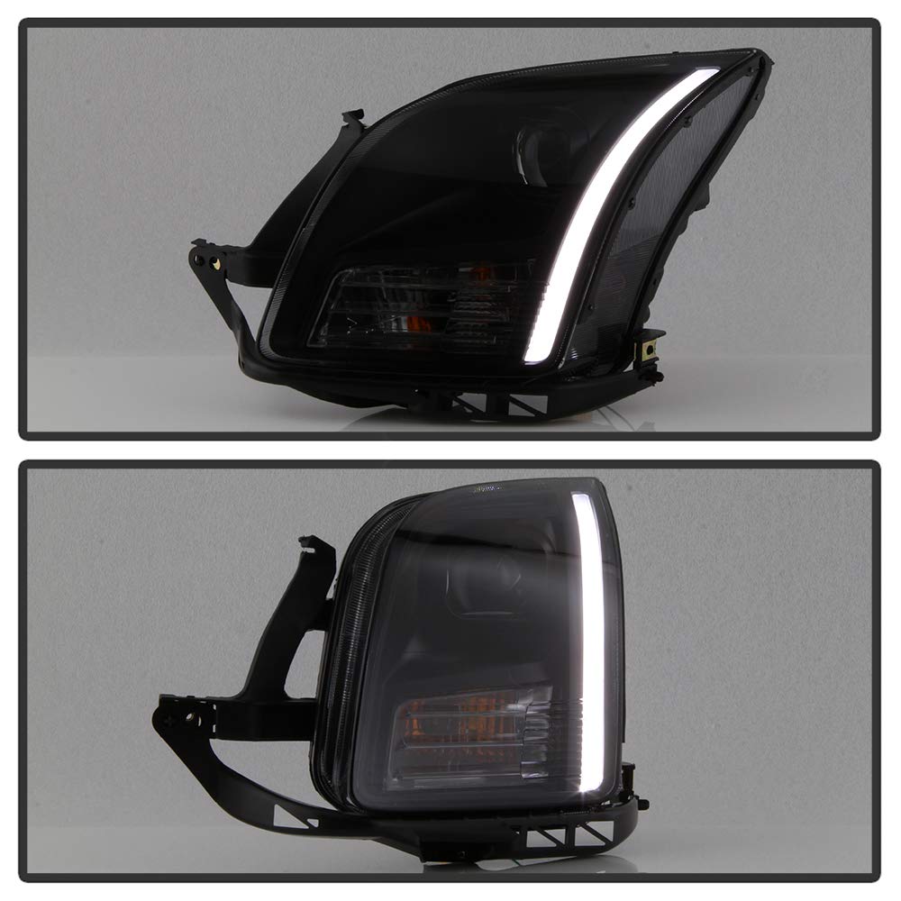 ACANII - For Blk Smoke 2006-2009 Toyota 4Runner 4-Runner Headlights Replacement Headlamps Driver + Passenger Side : ACANII - For 2005-2009 Dodge Charger Caravan Caliber