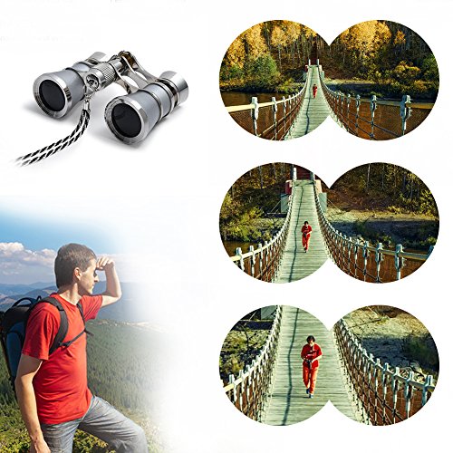 5 Uarter+Glasses+Binoculars+Necklace+Gray+Silver