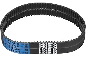 uxcell 2pcs HTD-5M Rubber Timing Belt 82 Teeth, 410mm Pitch Length x 15mm Width x 3.6mm Height, Closed Loop Pulley Timing Bel