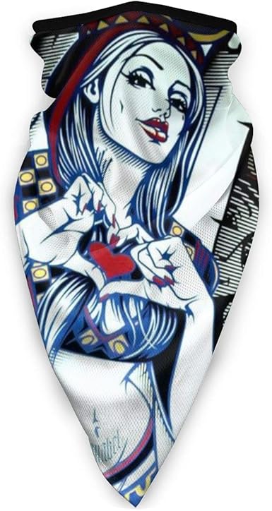 Uv Protection Face Masks Men Women Dust Proof Breathable Balaclava Prince Poker Queen Of Hearts King Tattoo Bandana Head Scarf For Riding Hiking At Amazon Men S Clothing Store