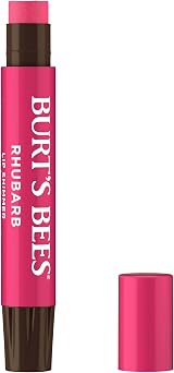 Burt's Bees Lip Shimmer Rhubarb 100% Natural Origin Peppermint Oil 2.55g view 1