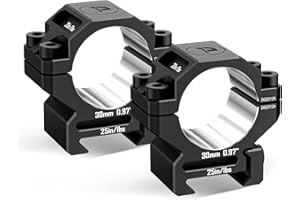 DISCOVERYOPT Precision Scope Rings, Precision Pre-lapped Riflescope Mounts for Picatinny Rails