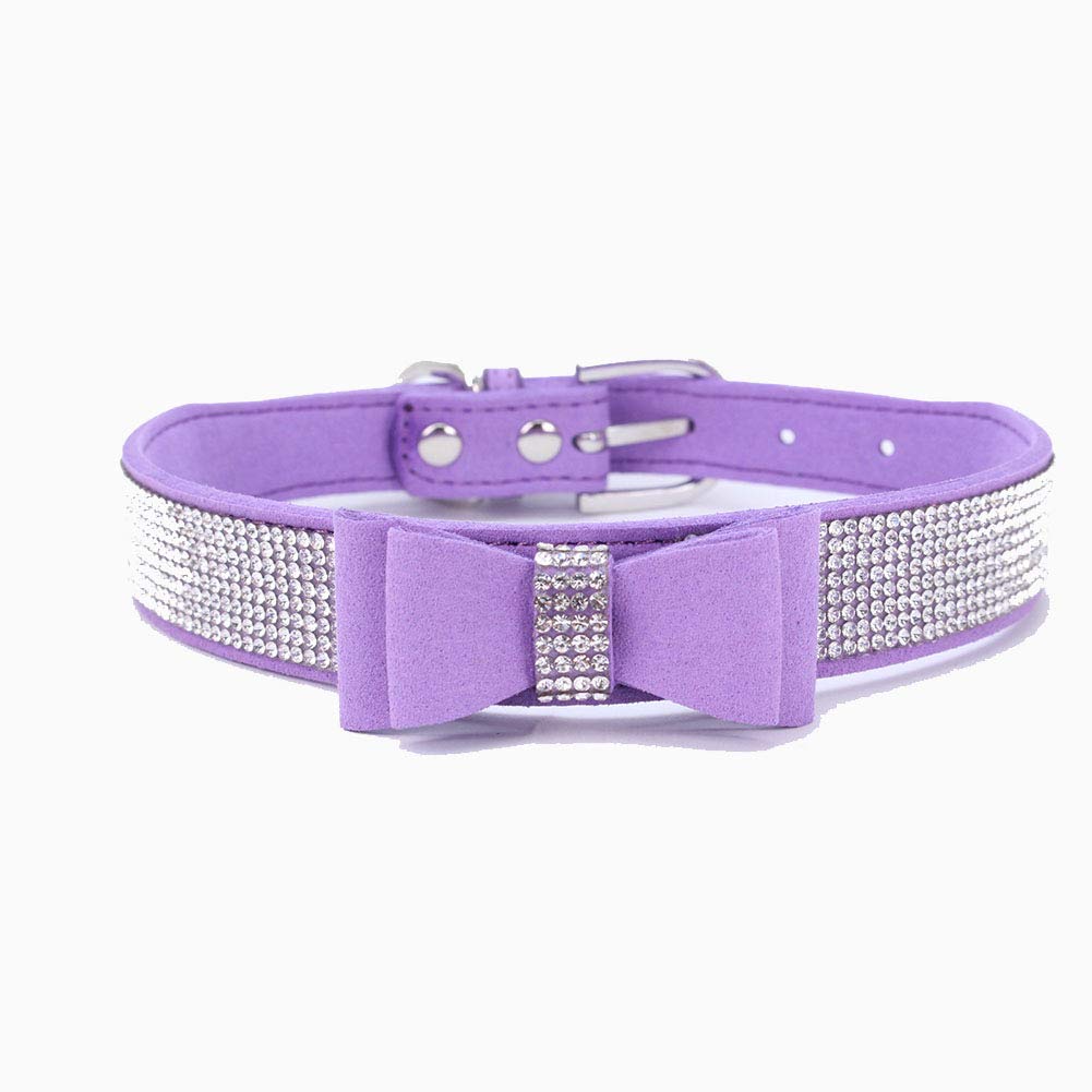 ETOPARS Rhinestone Dog Collar, Cute Dazzling Dog Rhinestone Collar, Crystal Diamond Pet Dog Cat Collar, Pet Collars with Rhinestones, Dog Collar Harness for Small & Medium Dogs