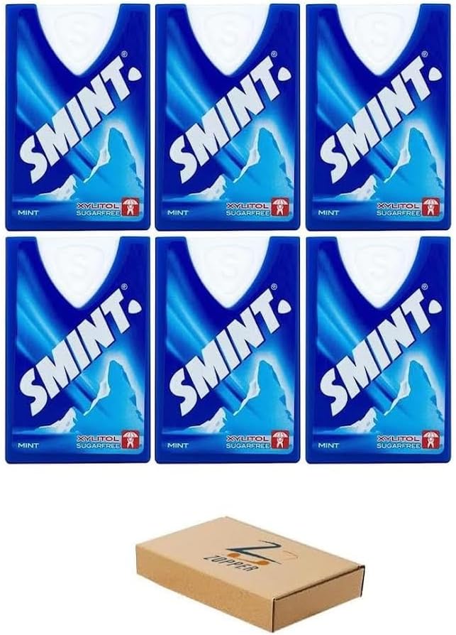 Zopper SMINT Sugar Free Mints 8G Pack of 6 Breath Freshening Xylitol