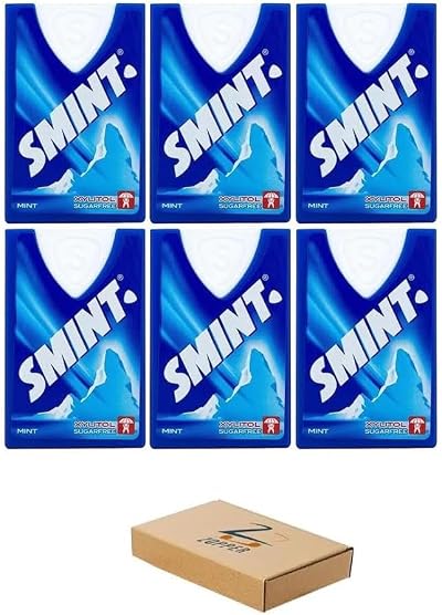 Zopper SMINT Sugar Free Mints 8G Pack of 6 Breath Freshening Xylitol