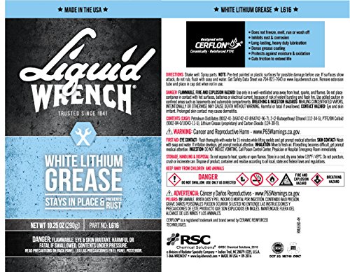 Liquid Wrench L616/4-4PK White Lithium Grease - 10.25 oz, (Case of 4) - Thumbnail 2