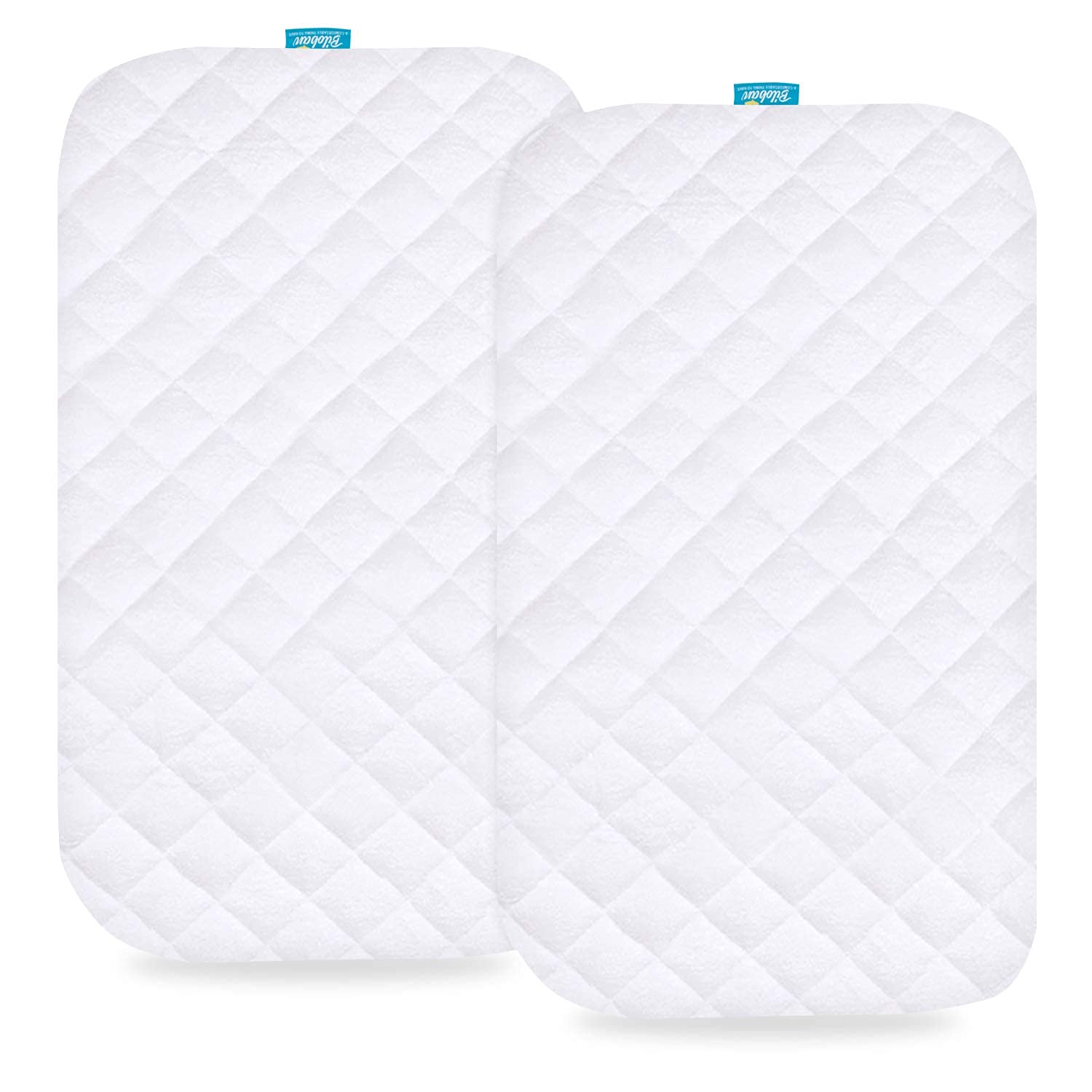 Photo 1 of Waterproof Quilted Bassinet Mattress Pad Cover Compatible with Arm's Reach Clear-Vue, Cambria, Mini Ezee 2 in 1Co-Sleeper Bassinet 2 Pack, Ultra Soft Surface, Breathable and Easy Care
