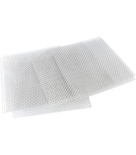 LINLAN 9 PCS Aquarium Moss Mesh – 3.1x3.1 Inch 304 Stainless Steel Sheets For Aquatic Moss, DIY Aquascaping, Shrimp Tanks & Filtration