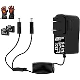 Charger for Heated Gloves and Heated Vests Compatible with 7.4V Lithium Polymer Batteries Suitable for Heated Gloves, Heated Socks, and Heated Vests from Savior, Snow Deer, and Sun Will Brands