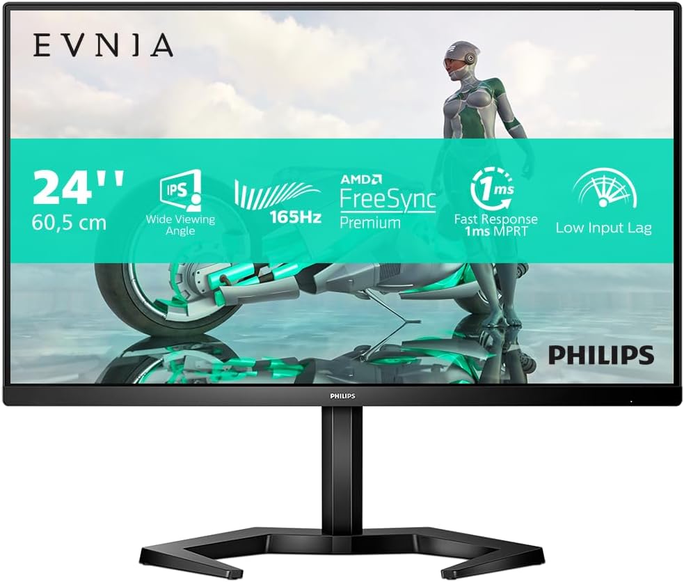 Philips Evnia 24M1N3200ZS 24" FHD Gaming Monitor 165Hz IPS 1ms AMD FreeSync