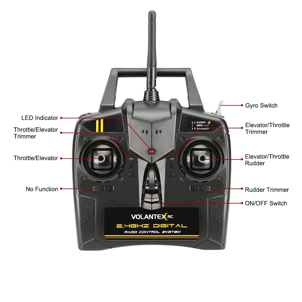 Funtech RC Airplane Remote Control Airplane 3 Channel with 2.4ghz Radio