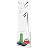 Dritz 896 Cone Thread Holder, Heavy Duty, Single, Silver | For Use on Sewing Machines, Sturdy Metal Base, Adapts Cones and Large Spools of Thread