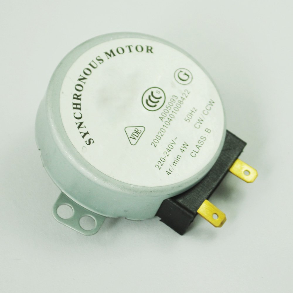 SODIAL(R) Motor Sincronico para Horno de Microondas 4W AC 220-240V 4 RPM CW/CCW