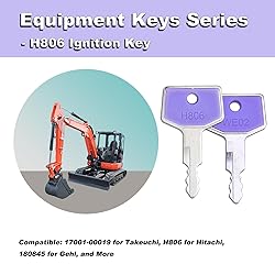 H806 Ignition Key 17001-00019 for Takeuchi Gehl