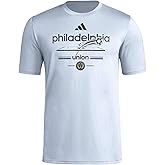 Adidas Mens Philadelphia Union Vintage World Pre-Game Short Sleeve T-Shirt