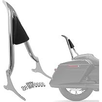 Black Sissy Bar Passenger Backrest Rear Pad Compatible For Harley Davidson Touring 1997-2008 Road King Electra Glide Street Glide FLHR FLHX FLHT FLTR [26 Inches Height], Sissy Bars - Canada