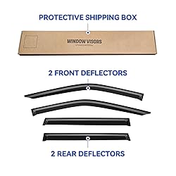Window Visors Rain Guards for 2018-2024 Ford