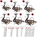 Sougayilang Spinning Fishing Reels with Left/right Interchangeable Collapsible Wood Handle Powerful Metal Body 5.2:1/5.1:1 Gear Ratio Smooth 11BB For Inshore Boat Rock Freshwater Saltwater Fishing