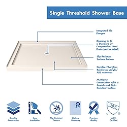 DreamLine SlimLine 32 in. D x 48 in. W x 2 3/4
