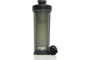 Contigo Fit Shake & Go 2.0 Protein Shaker Bottle with Leak-Proof Lid, Gym Water Bottle with Whisk and Carry Handle, Dishwashe