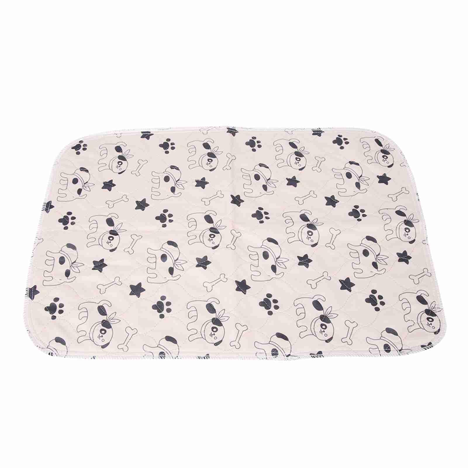 Oumefar 3 Sizes Waterproof Dog Pee Pad Cute Absorbent Whelping Pads Non Slip Puppy Urine Mat for Dogs Training Travel Whelping(40 * 60cm)