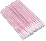 G2PLUS 100 PCS Lip Brushes Pink Lip Wands Crystal Lipstick Applicators view 2