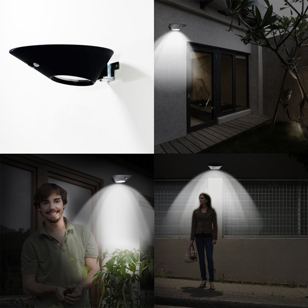 Buy Bright Solar Powered Outdoor LED Lights with Motion Sensor Detector