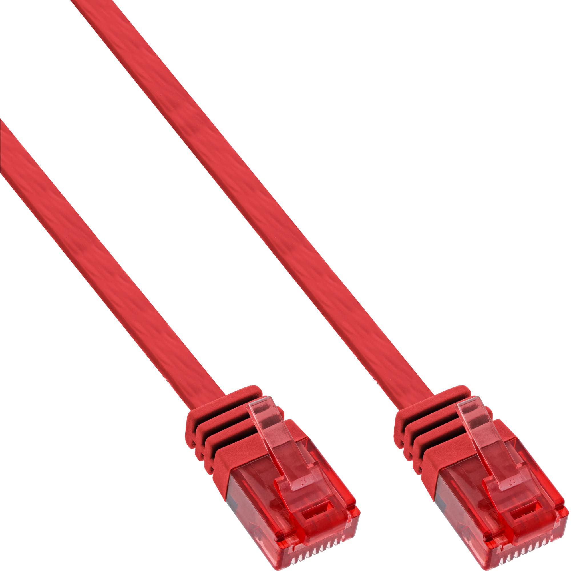 InLine Patchkabel CAT 6 U/UTP,0,5 m,Rot red 1 x patch cable flat