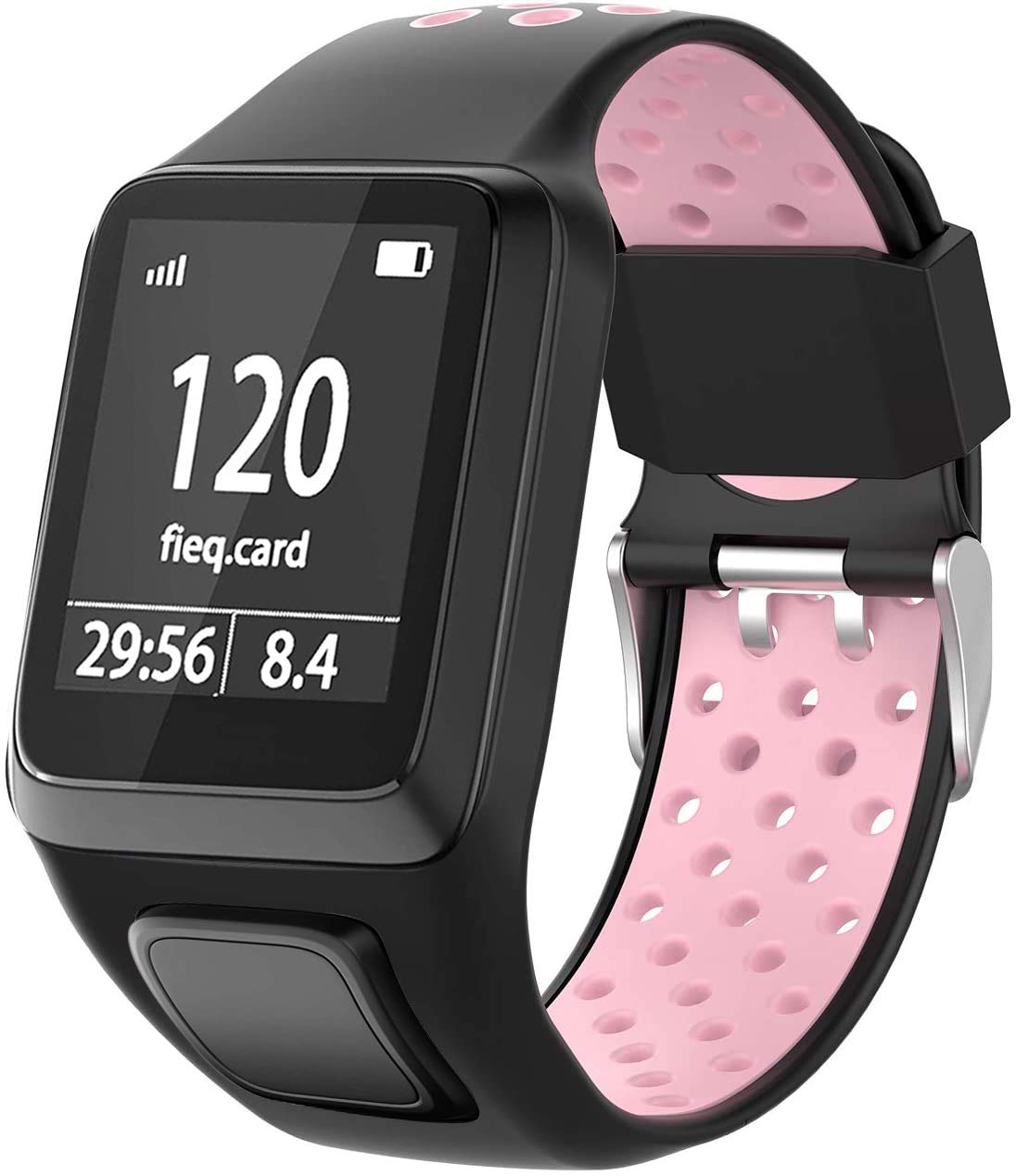 Shieranlee Watchband for TomTom Watch, Silicone Waterproof Breathable Sport Fitness Watch Strap Wristband replacement for TomTom Runner 2/ Runner 3/ Spark/Golfer 2 Sports GPS Running Smartwatch