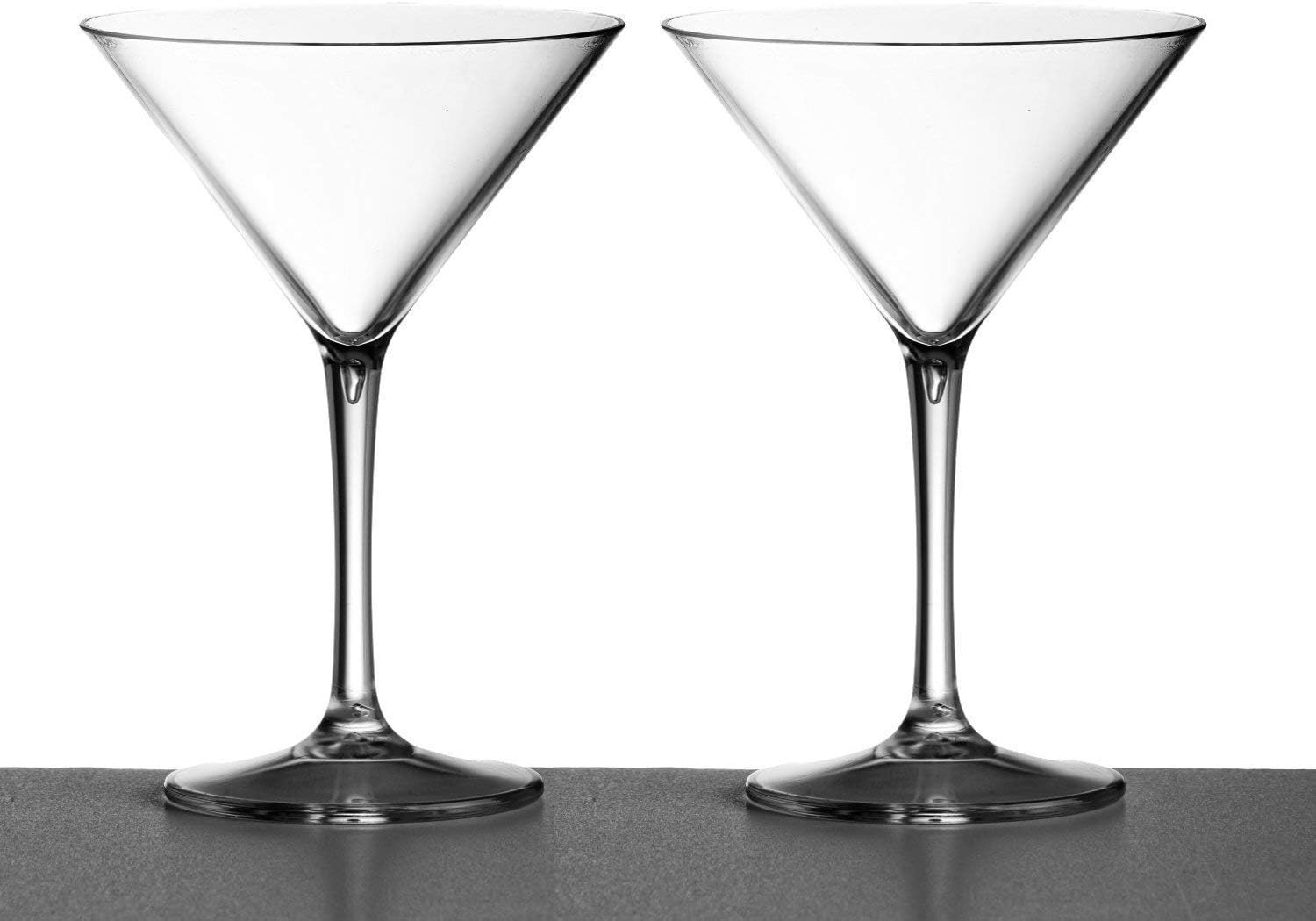 Pair of Martini Cocktail Glasses made from Unbreakable Amazon.co.uk