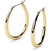 Ana Luisa Hoop Earrings for Women - 14K Gold Plated & Silver Rhodium Plated Assorted Earring Styles - Dainty, Small Gold Hoop Earrings - Hypoallergenic Tarnish-Free Jewelry