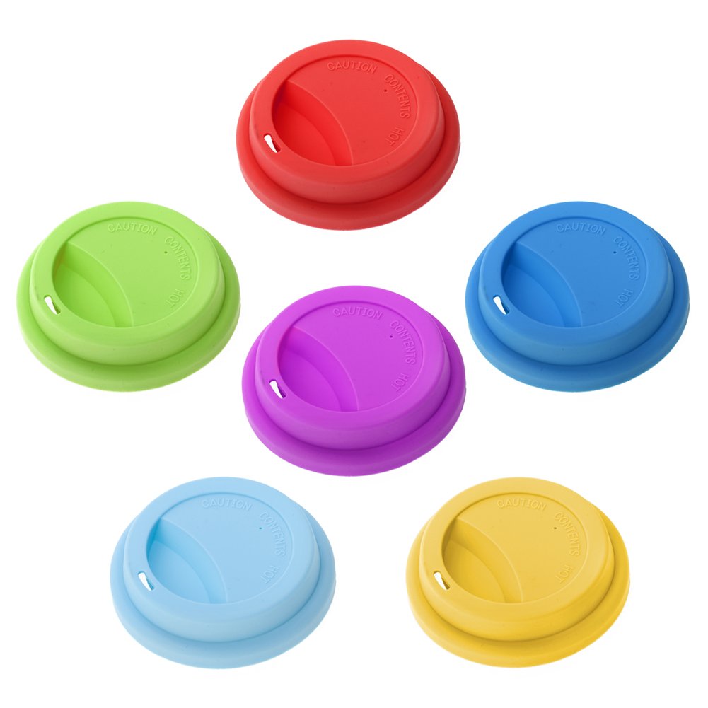 Aspire Silicone Drinking Lid Cup Lids, Reusable Coffee Cup