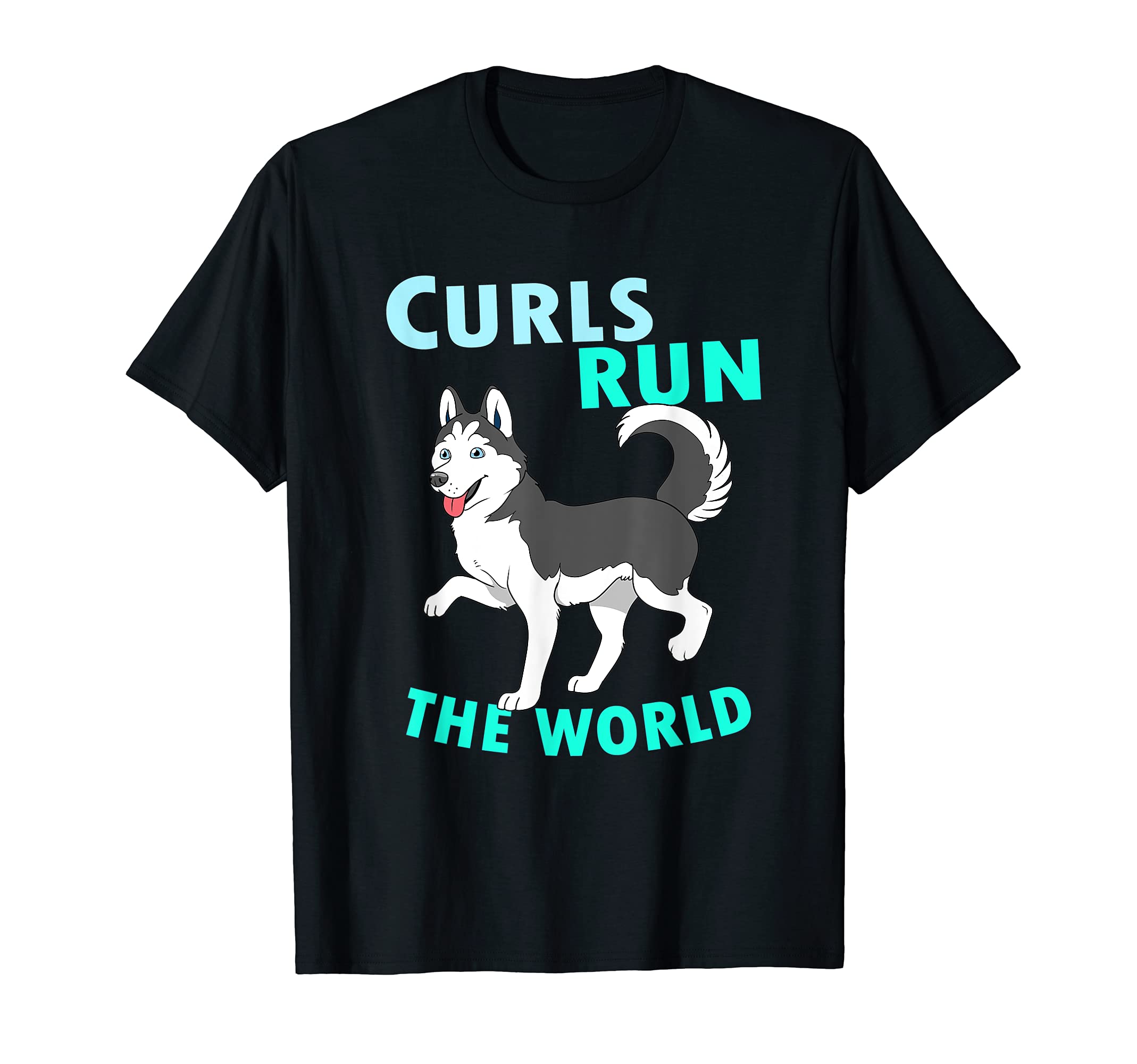 Siberian Husky Curls T-Shirt
