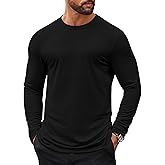 COOFANDY Mens Long Sleeve T Shirts Casual Crew Neck Tee Shirts Lightweight Soft Pullover Tops
