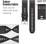 TOPsic 22mm Silicone Sport Band for Garmin Fenix 5 5 Plus 6 7 935 S60 view 5