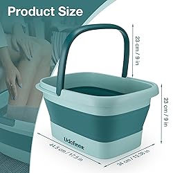 Udefineit Foot Bath Basin, Foldable & Portable Foot